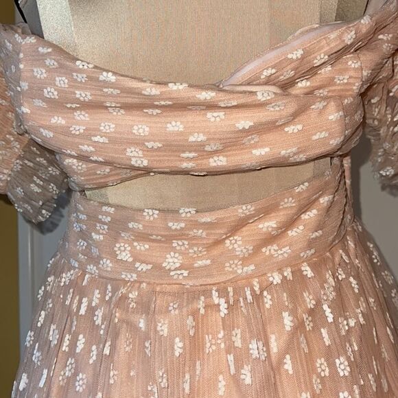 Marjorelle strapless floral lace NWOT  M - Picture 10 of 11